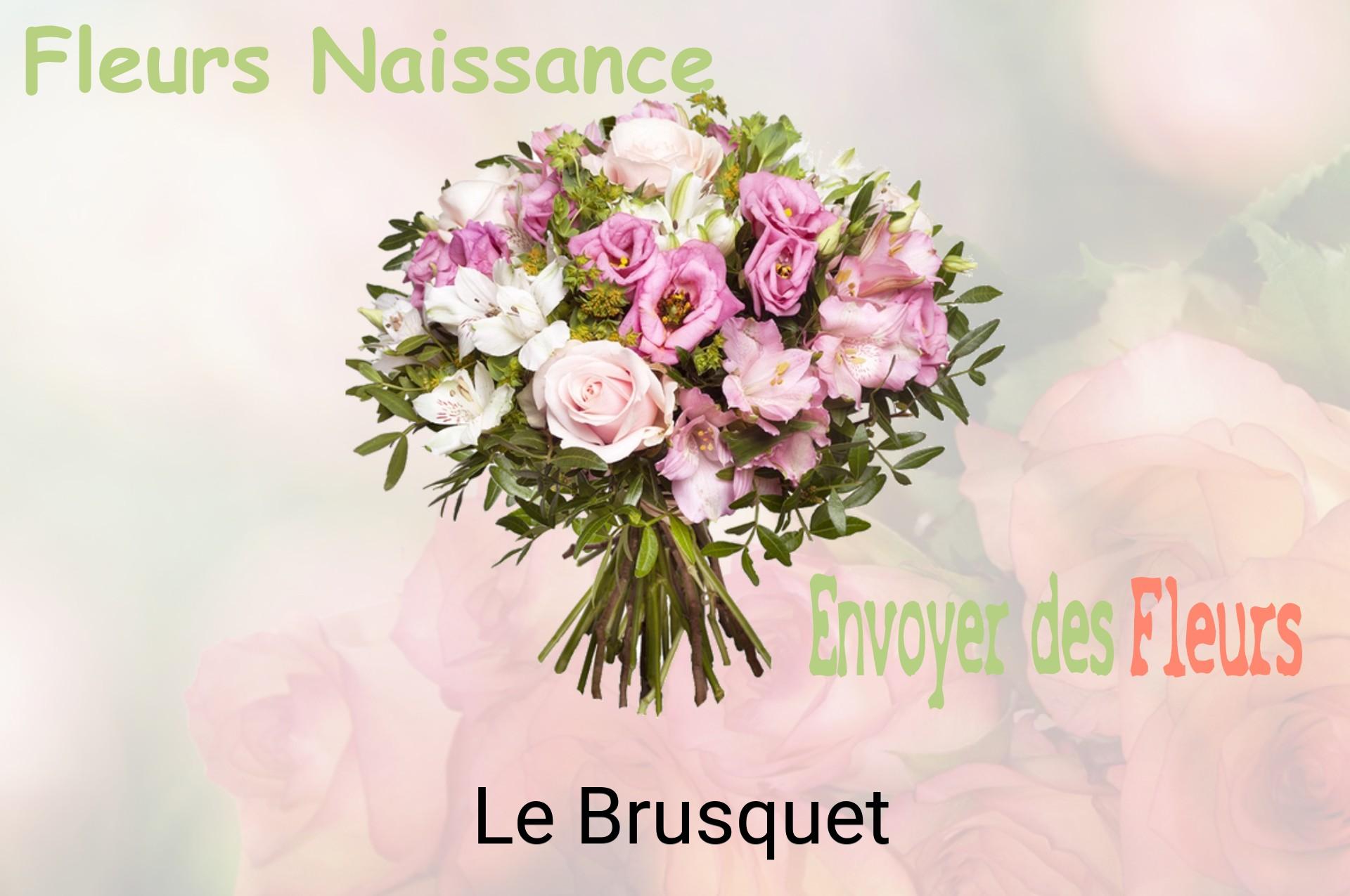 Bouquet de fleurs de naissance livré à Le Brusquet